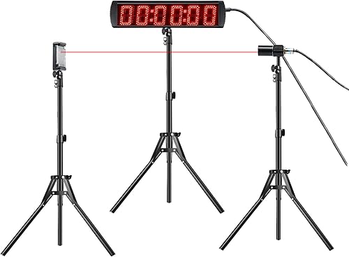 Temporizador láser con cable interior para entrenamiento, cronómetro LED, cronómetro de carreras, temporizador de carreras, pista de patinaje y