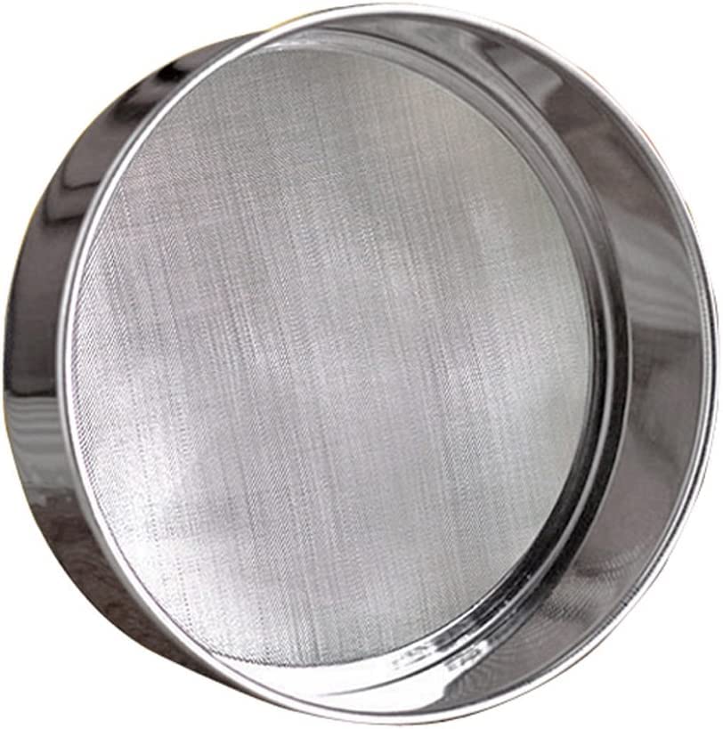 Beyondsuppy -Lab 500 mesh 304 Stainless Steel Test Sieve Flour Sifter Fine Round 8" New