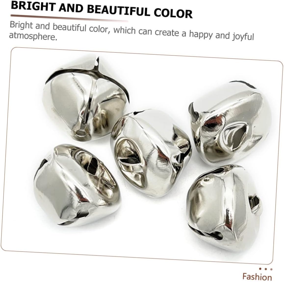 60pcs Decorative Xmas Bells Multi-Function Craft Accessories for Christmas Party Hotel Restaurant Decorations for Ornaments and