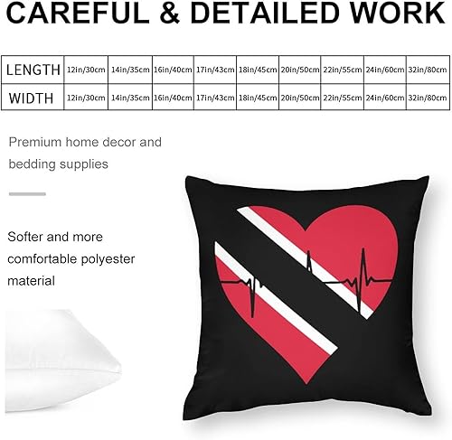 Miniatura 2 de Love Trinidad and Tobago - Funda de almohada con cremallera decorativa de doble cara impresa para sofá
