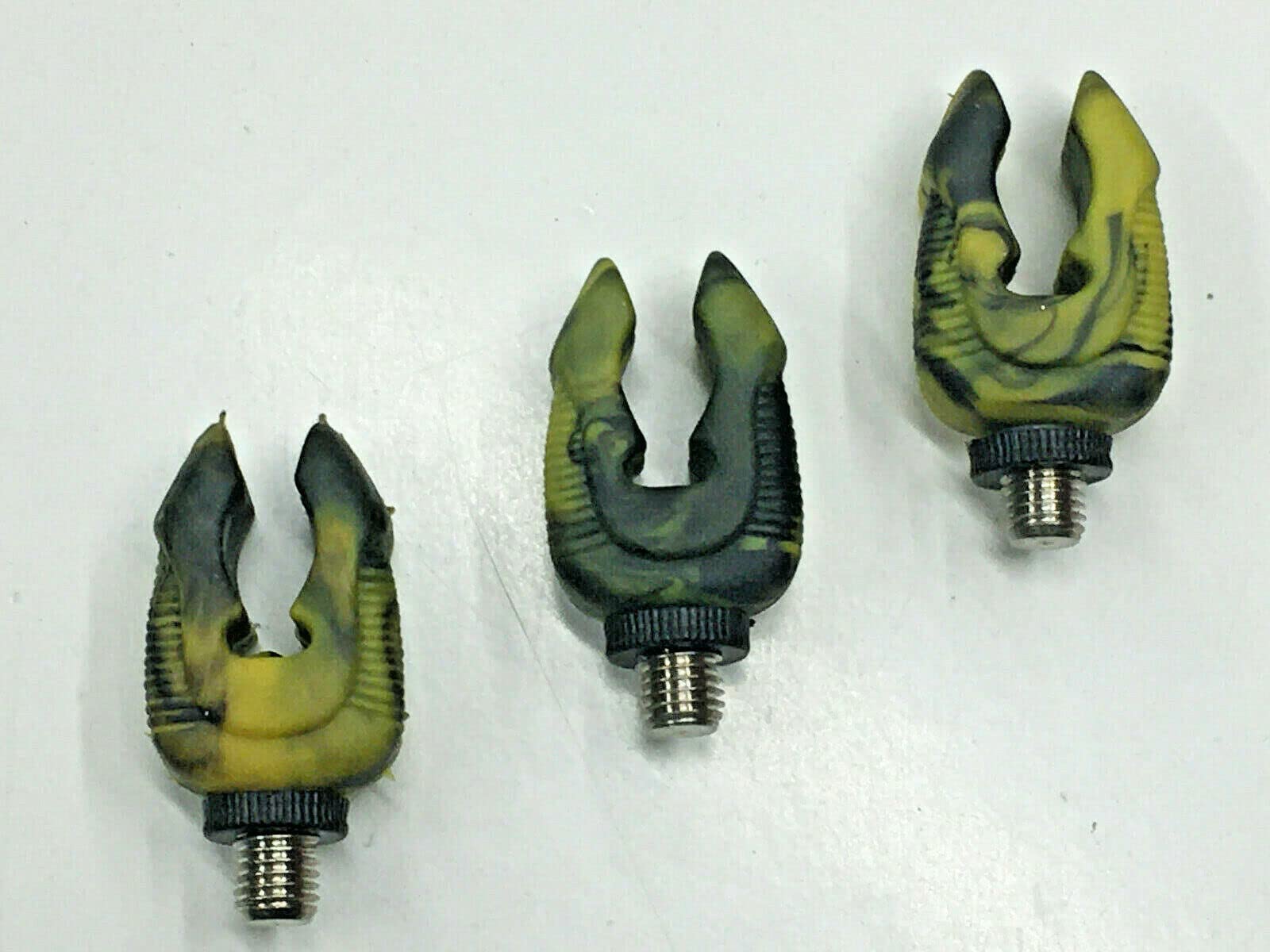 Tmc Green 3 X Camo Butt Grips Rod Rests. Carp & Coarse Fishing. Stainless Steel Threads