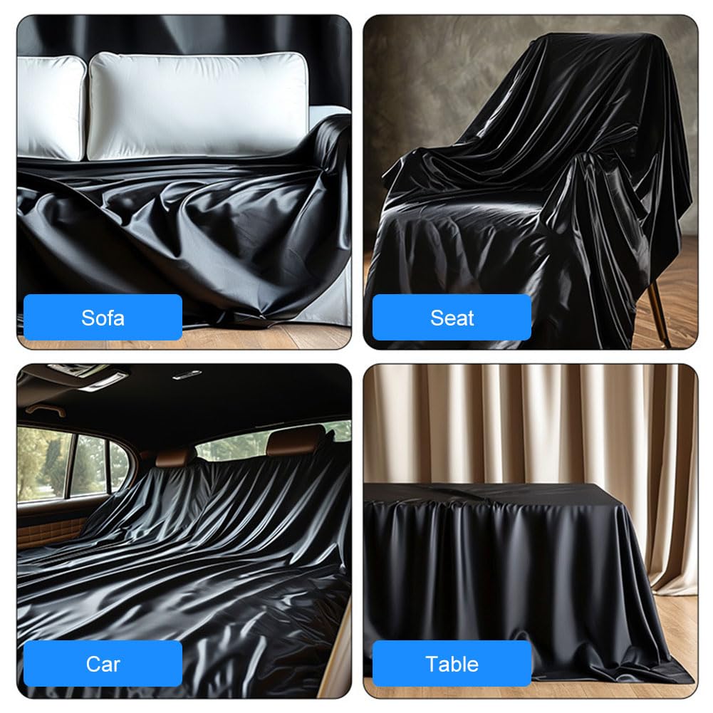Lenzuolo impermeabile 200 x 220 CM Lenzuola Impermeabili in PVC Copriletto da Gioco in Plastica Telo Impermeabile Letto Nero per Evitare Che Il Materasso Si Bagni