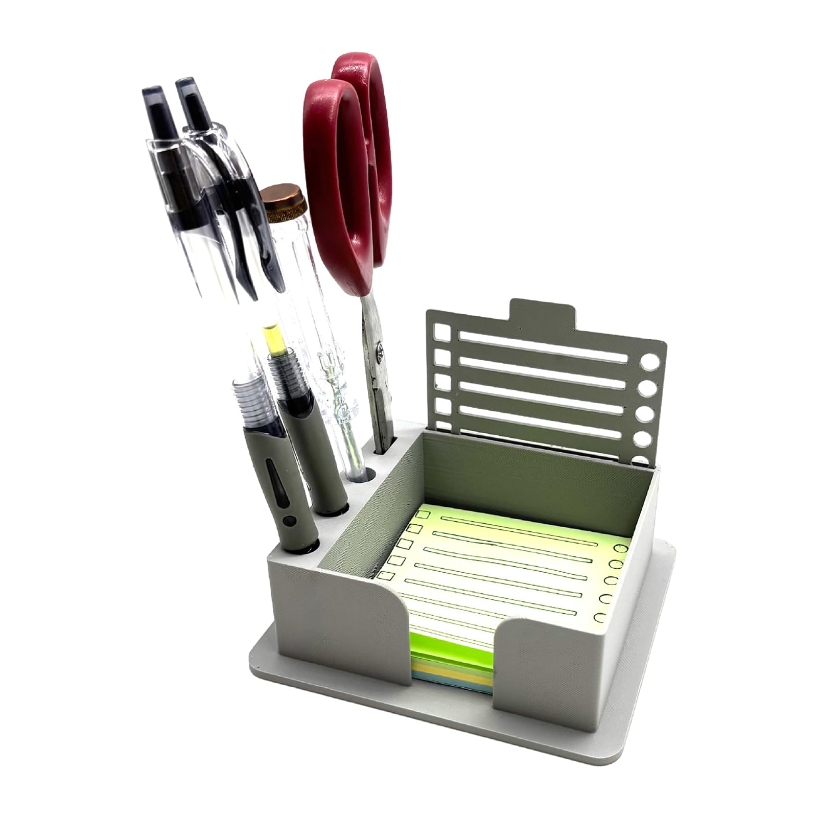 Glifora Note Pad Dispenser - Portable Note Holder with Template, Sturdy PLA Notepad Organiser for Office, School and Home Desk Planning and Organisation