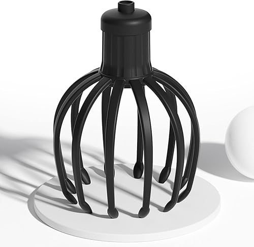 Masajeador eléctrico para el cuero cabelludo, masajeador de cabeza de 360 grados, masajeador de cabeza de mano, rascador para relajación profunda,
