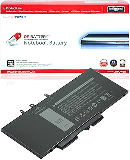 DR. BATTERY GJKNX Battery Replacement for Dell Latitude 5480 5490 5580 5280 5590 E5480 E5580 E5490 E5590 Precision 15 3520 3530 Series GD1JP 0GD1JP DY9NT 0DY9NT 5YHR4 451-BBZG [7.6V / 46Wh]
