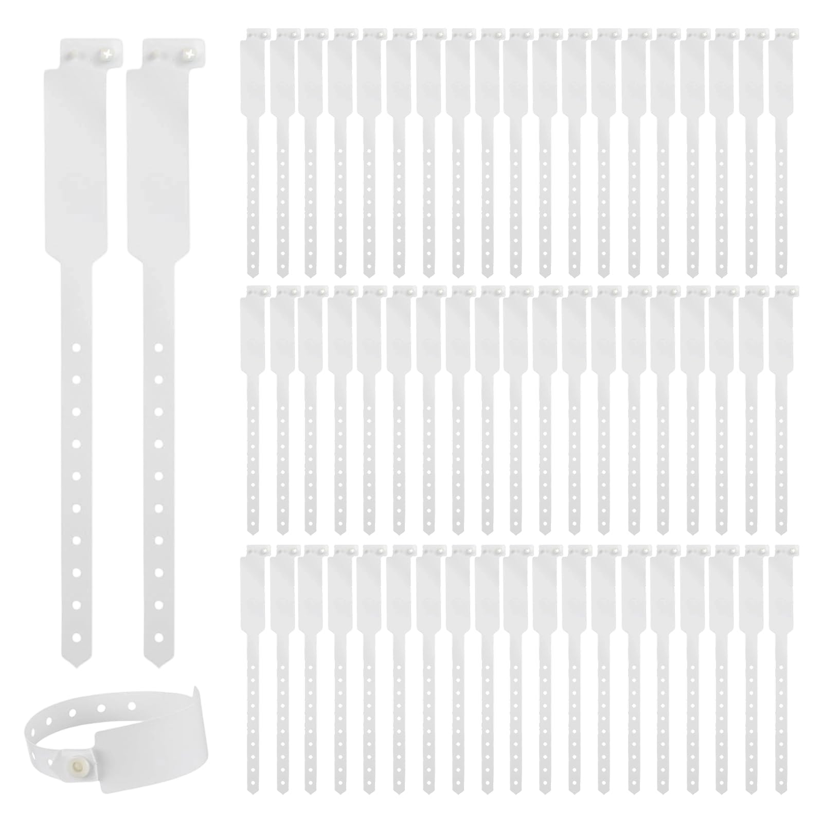 120 PCS Blank Medical Wristbands, Patient ID Wrist Bands for Hospitals