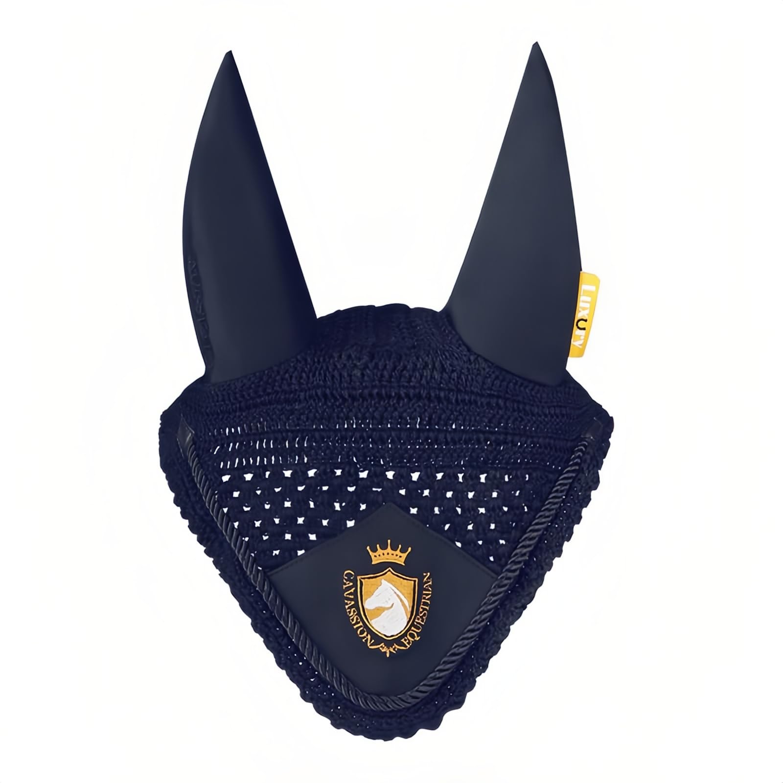 Maille d'oreille de cheval pour des journées au pré sereines et sans mouches