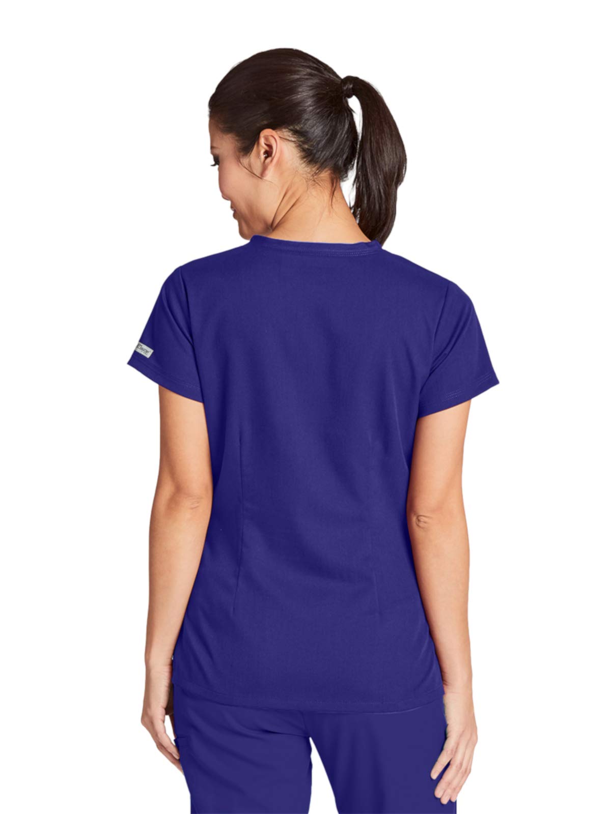 Grey's Anatomy 41340 Women's 3-Pocket V-Neck (Purple Rain, 5X-Large)
