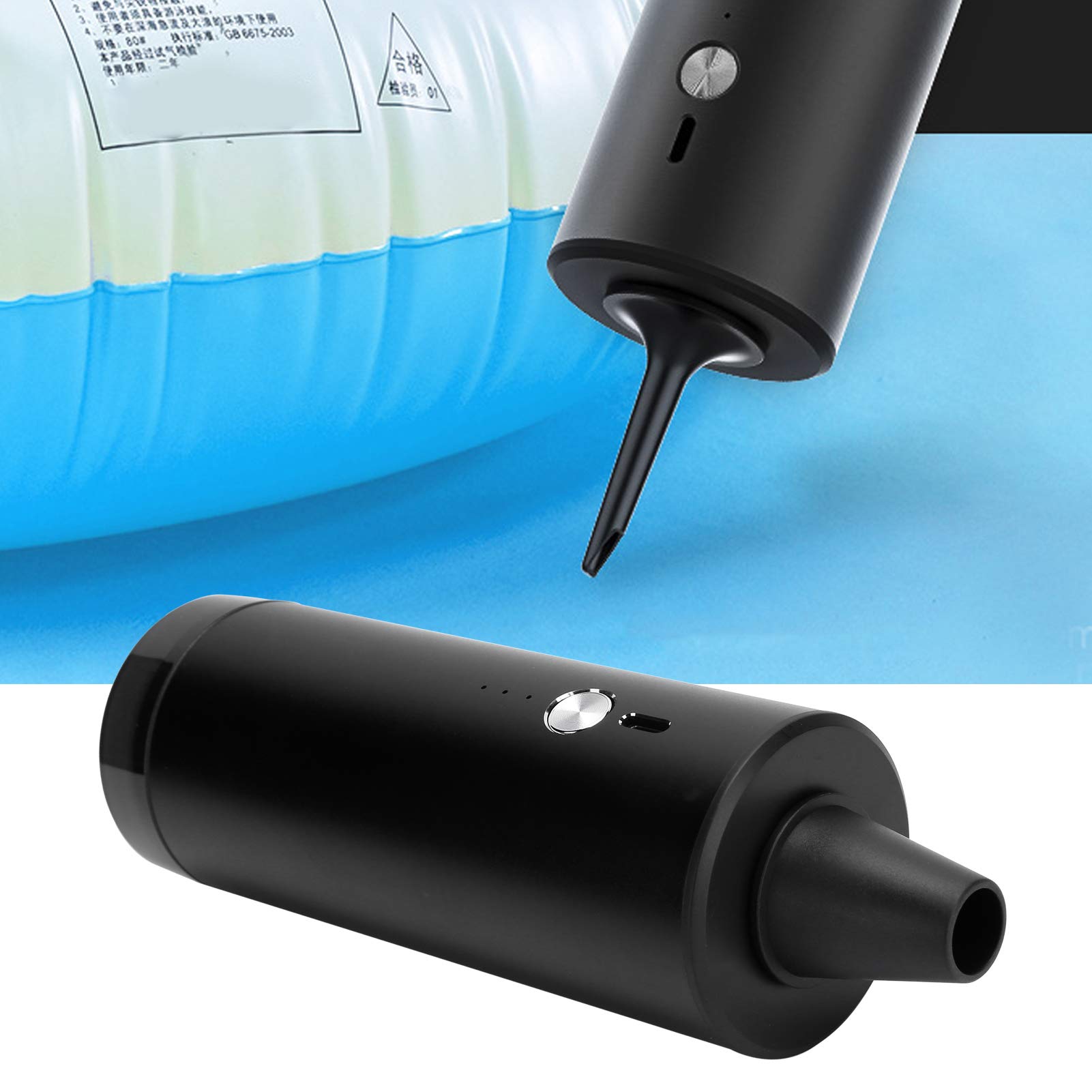 Pompa ad Aria elettrica Senza Fili Gonfiatore Portatile 390L Pompa ad Aria elettrica per Anello di Nuoto da Campeggio all'aperto