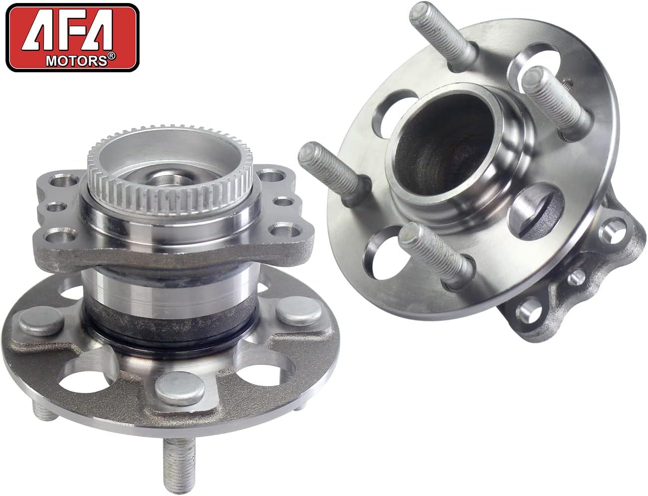 Rear Wheel Bearing Hub Assembly 512483 Compatible with 2012-2017 Hyundai Accent, 2012-2017 Kia Rio Hub Bearing Assembly w/ABS 4 Lugs Pair