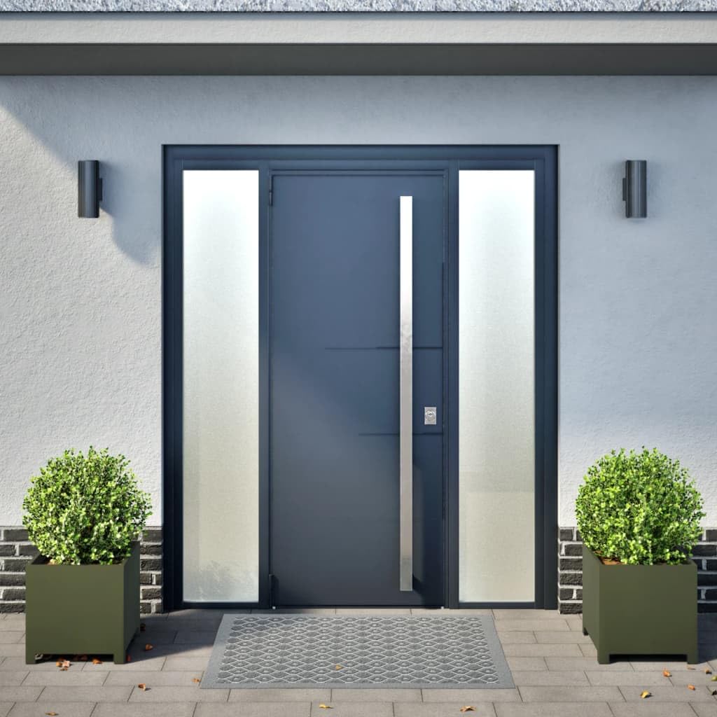 Fioriere 2 pz Verde Oliva 40x40x40 cm Acciaio | Senza fori di drenaggio, protezione contro le erbacce, per balcone patio giardino, resistente alla ruggine