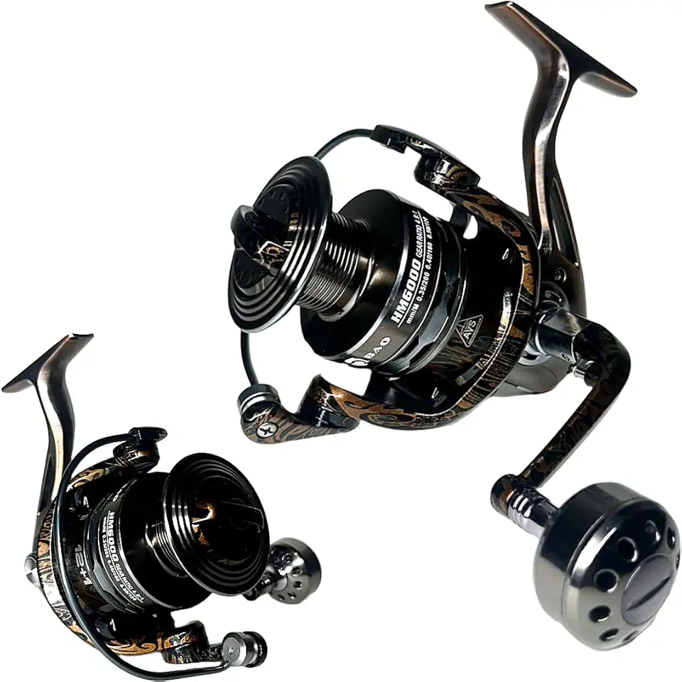 MARURI, Molinete De Pesca Praia Debao HM 6000-13 Rolamentos - Drag: 16kg - Antiferrugem - Em Aluminio