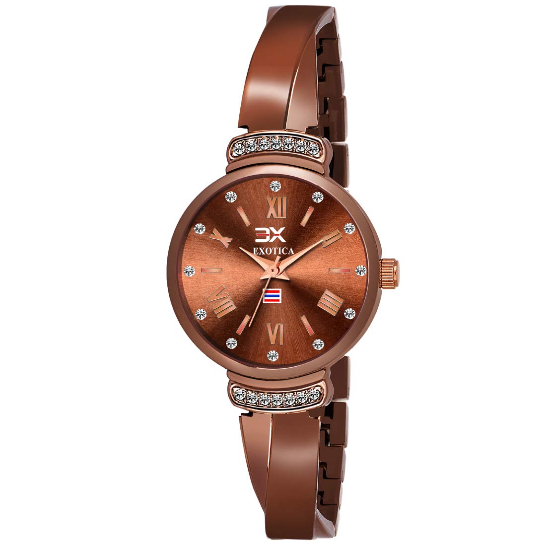 Exotica Fashions Womens Swarovski Crystal Accented Texture Watch (B08DKT8RH7) Amazon Price History, Amazon Price Tracker