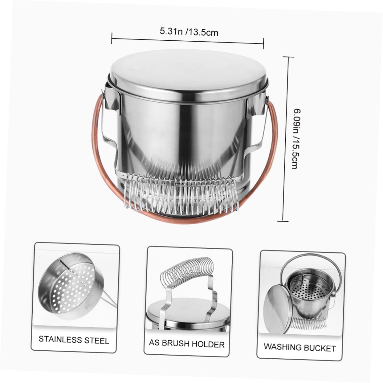 Veemoon Artists' Essential Brush Brush Washer Painting Washer Removable Strainer