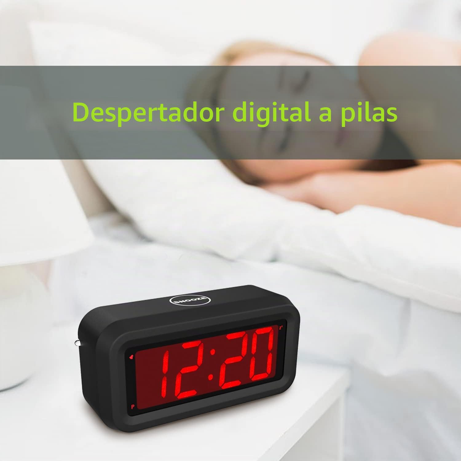 EUTUKEY Despertador Digital con Pilas