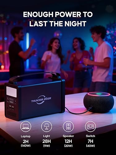 Miniatura 4 de Estación de energía portátil de 300 W 299 Wh, batería de litio, pequeño generador portátil para uso doméstico, camping, viajes, emergencia, caza, al