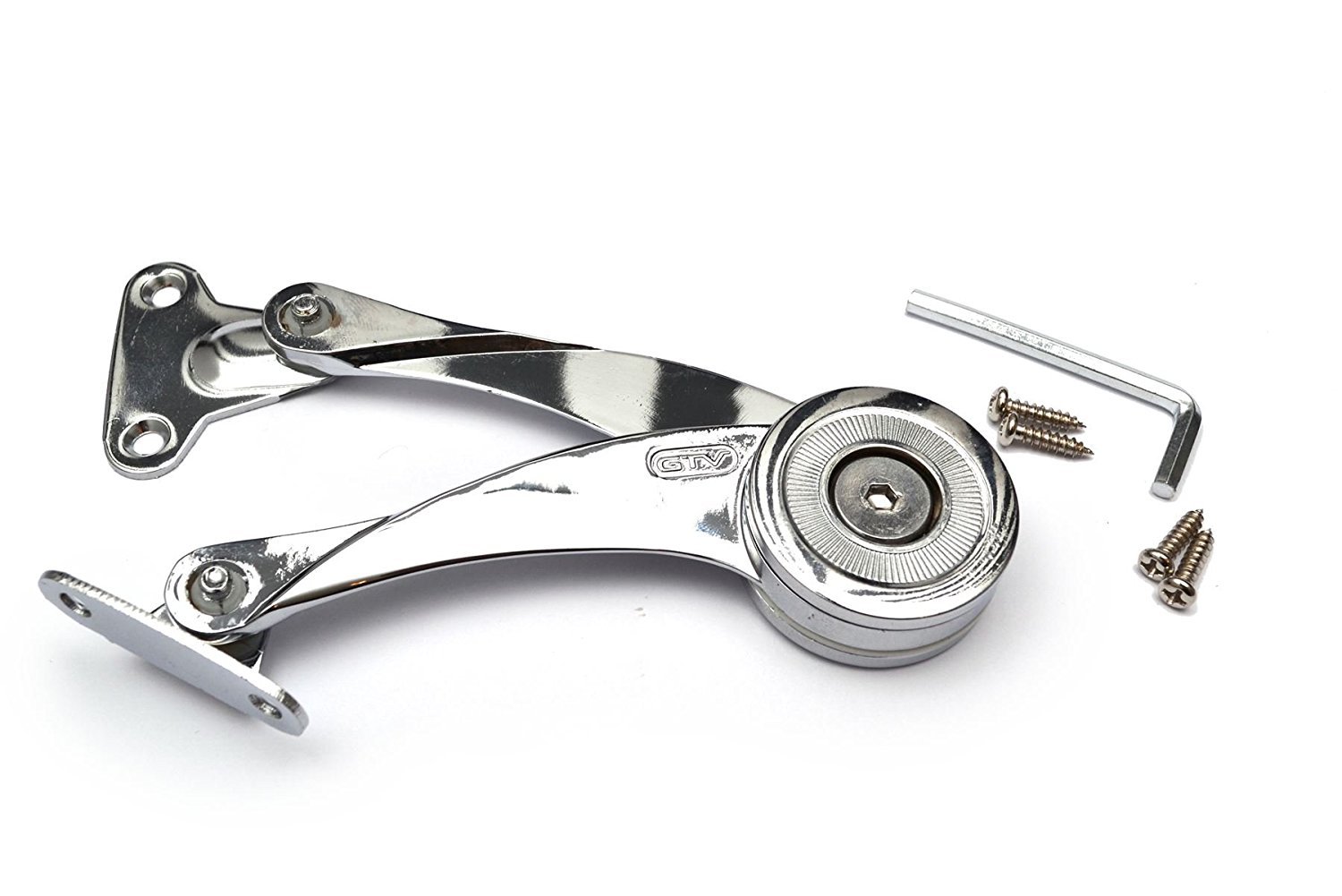 Gtv Cabinet Mechanical Adjustable Lift Door Hinge Soft Stay Toy Box - Chrome