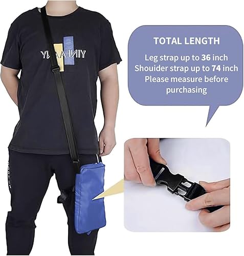 Miniatura 3 de Soporte para bolsa de drenaje de orina con cierre de seguridad interior, adecuado para caminante de transporte Soulder y silla de ruedas, discreto