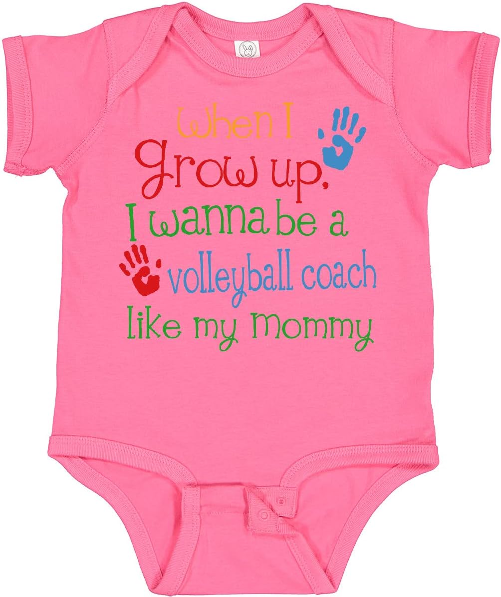 inktastic Volleyball Coach Like Mommy Baby Bodysuit