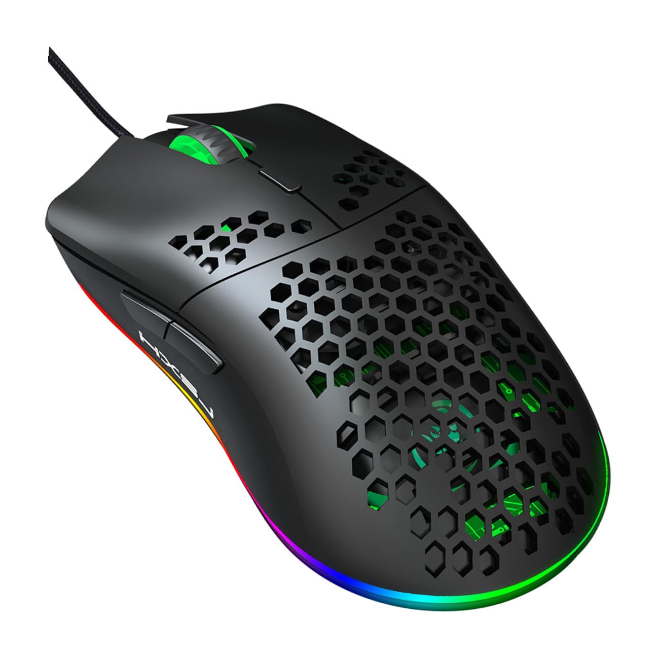 Hemobllo Mouse Rgb Tasti Illuminazione Programmabile Design Ergonomico Dpi Regolabile Fino Per Uso Professionale