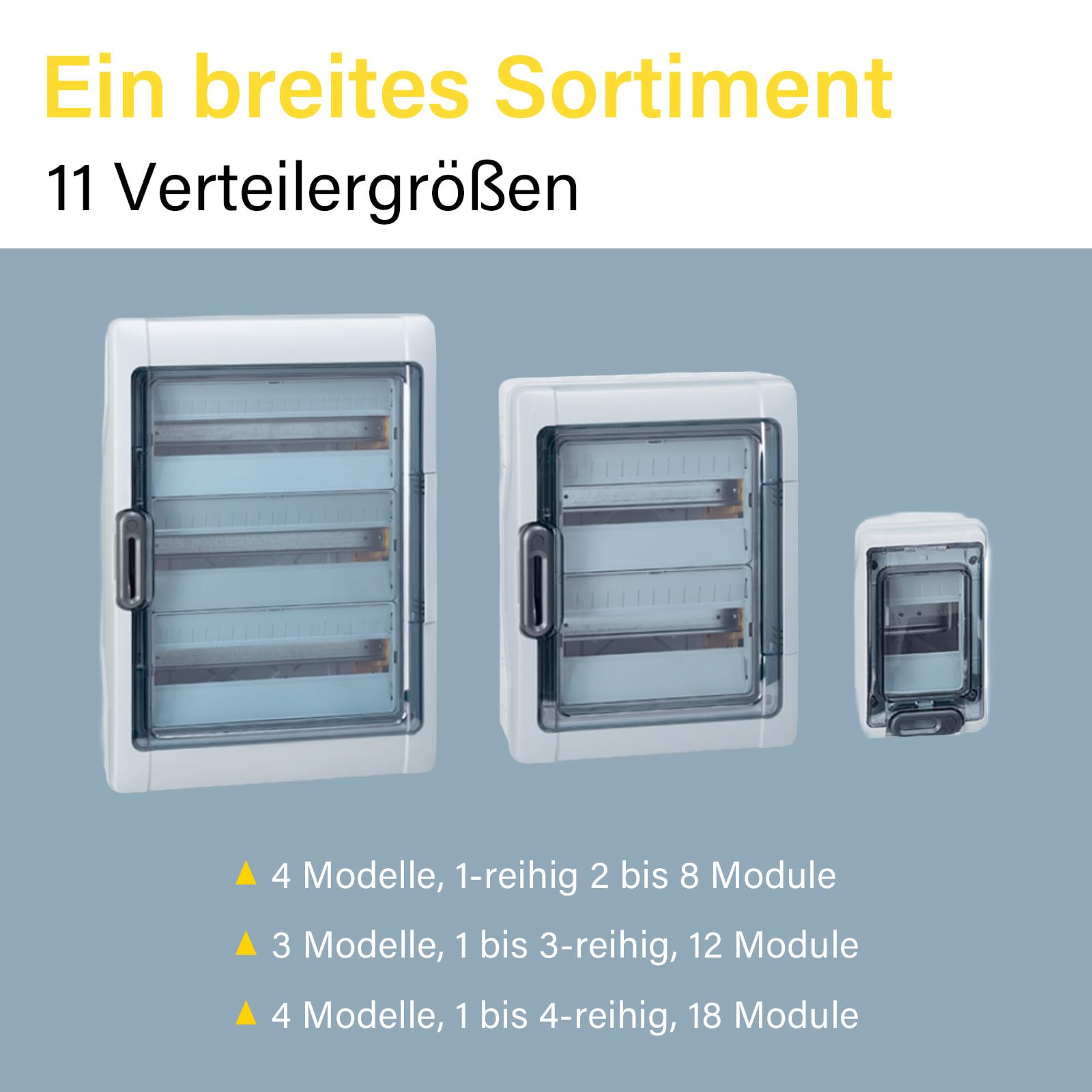 Legrand, Plexo Feuchtraumverteiler, Sicherungskasten, Aufputz, IP65 - IK09, 2-reihig, 24 Module, Innen- und Außenbereich, Nachrüstbar, Schutzklasse II, -20 - +70 °C, 432 x 340 x 161 mm, 601982