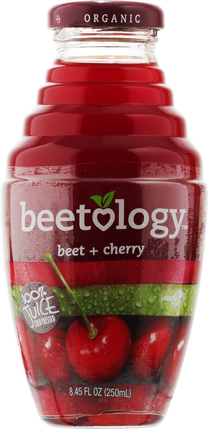 Beetology Beet Plus Cherry Juice, 8.45 Fl Oz (Pack of 6)USDA Organic