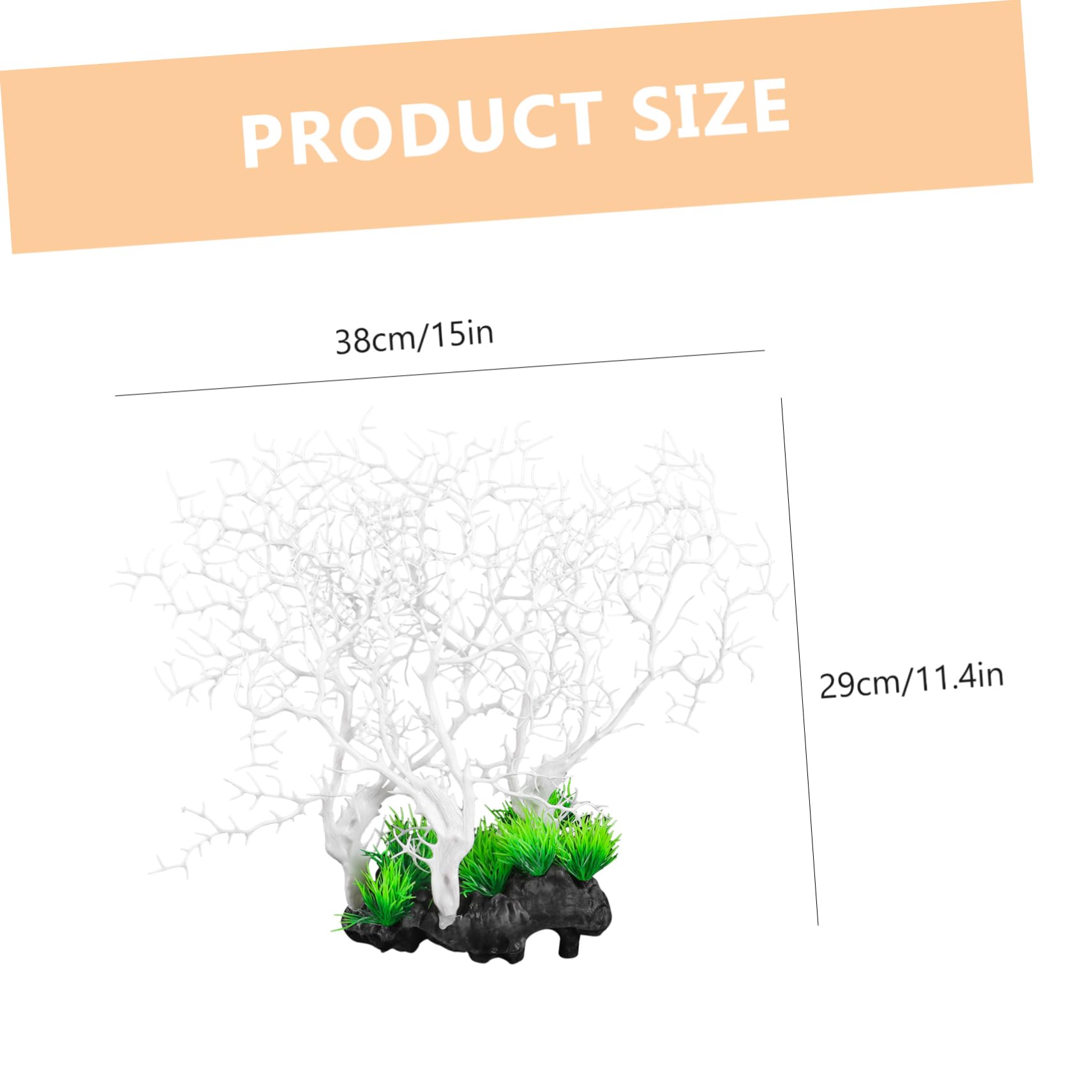 Kisangel Simulation Coral Model Vivid Aquarium Fake Coral Decor for Fish Tank Landscaping Durable Easy to Use Enhances Undersea Environment and Aesthetic Appeal