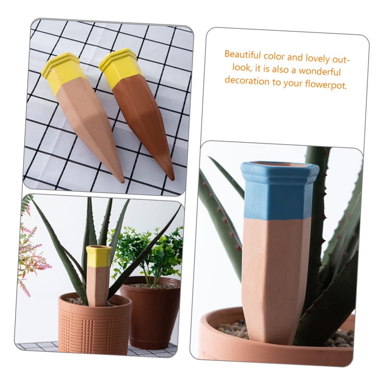 Abaodam Self Watering Stakes for Plants Automatic Watering System Drip Irrigation Spikes Random