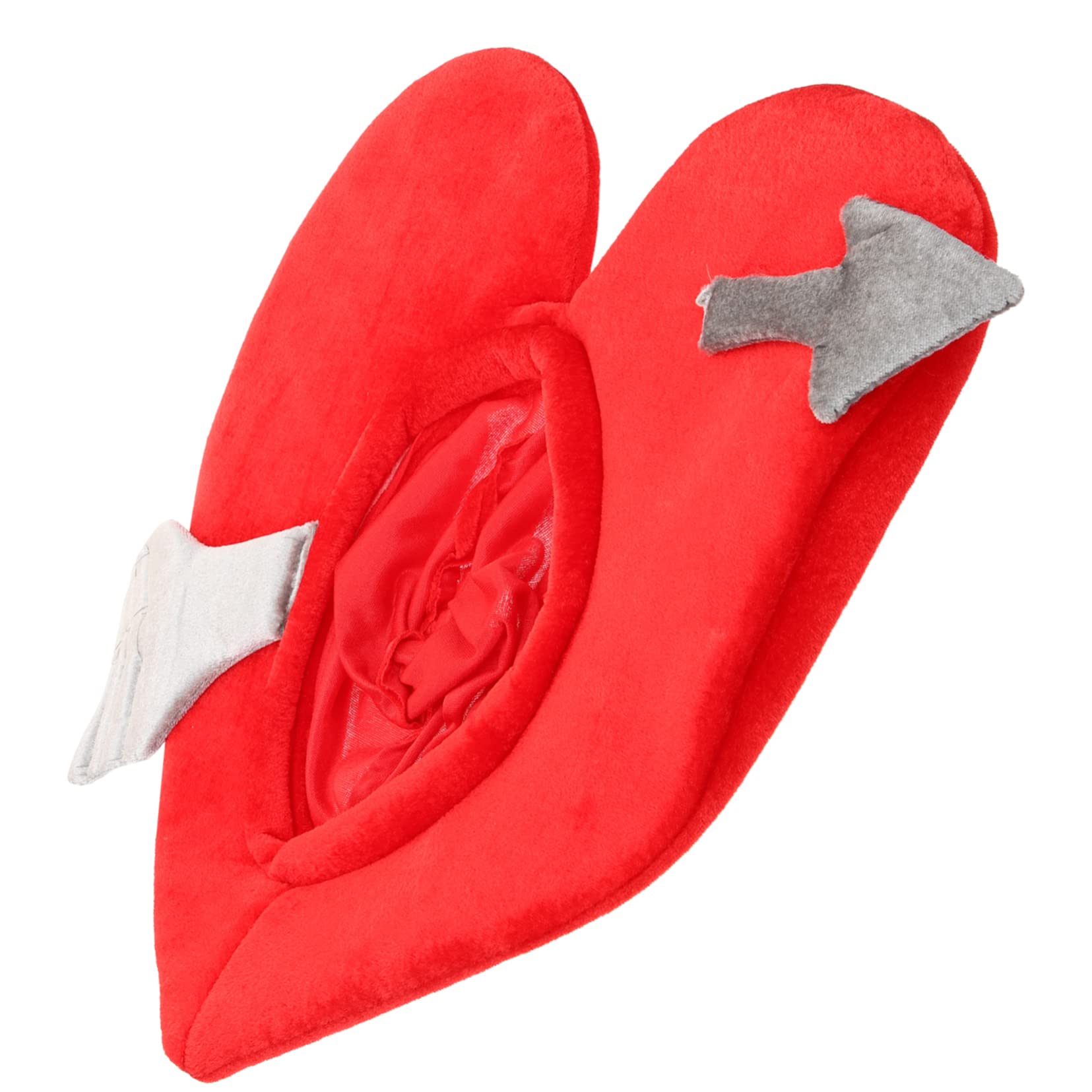 Abaodam 4piezas Sombrero De Corazón Divertido Para Parejas Accesorio Fotográfico De San Valentín Para Bodas y Fiestas Diseño Creativo y Ligero Para Fotos Grupales