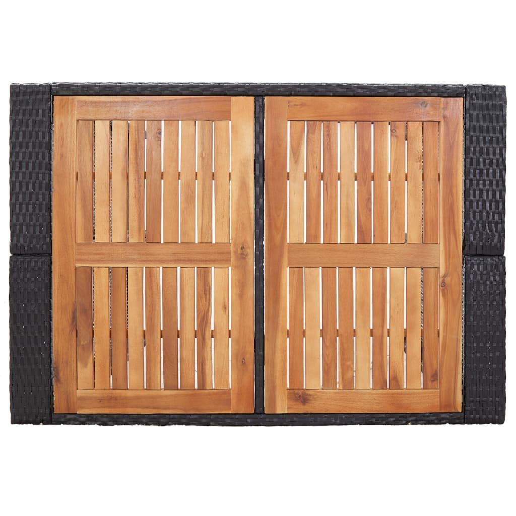 vidaXL Set da Bar da Giardino 5 pz in Polyrattan e Massello d'Acacia