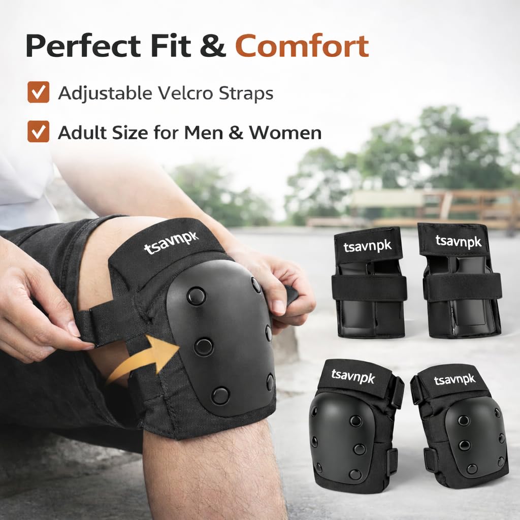 Juego de rodilleras y coderas para mujeres y adolescentes, equipo de protección rosa para patineta con muñequeras, almohadillas ajustables para patinaje sobre ruedas, patinaje en línea, ciclismo