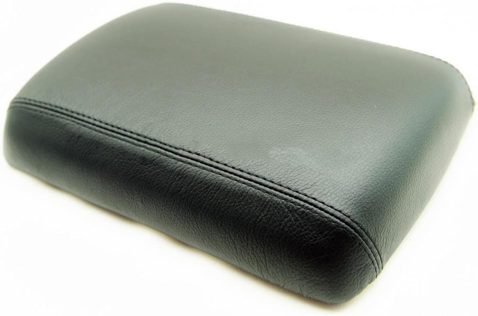 DSV Fits 2005-2012 Nissan Pathfinder Real Black Leather Console Lid Armrest Cover (Leather Part Only)