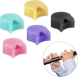 5pcs Thumb Rest Pad for Clarinet, Silicone Thumb Rest Cushion Clarinet Pads Oboe Thumb Rest Clarinet Accessories (5 Colors)