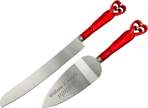 Miniatura 2 de Gifts Infinity - Juego de cuchillos y utensilios personalizables para pastel de boda