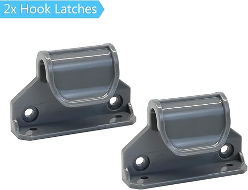 Miniatura 4 de Puerta retráctil para mascotas y bebés con puerta para gatos, accesorios de puerta ancha - pestillos, tornillos, gris