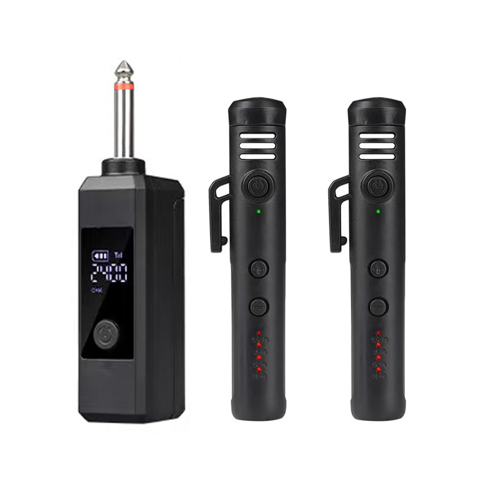 Fabater Microfono Portatile Wireless con Archetto da Collo con Riduzione del Rumore per Insegnare Karaoke Streaming Live All'aperto per Educatori Artisti ABS Nero 2 Microfoni (1 ricevitore con 2