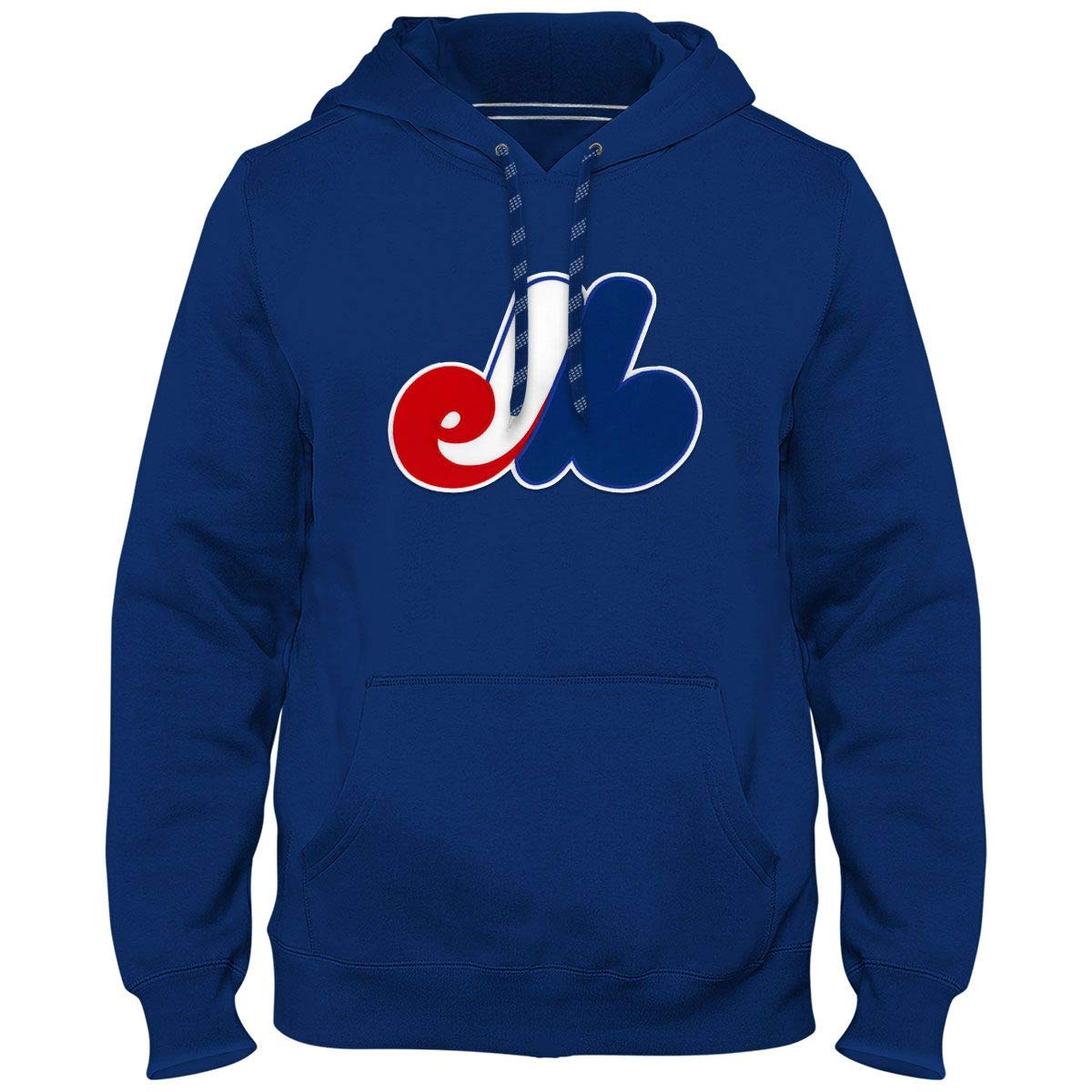Bulletin Montreal Expos Cooperstown MLB Express Twill Logo Hoodie - Royal - Small