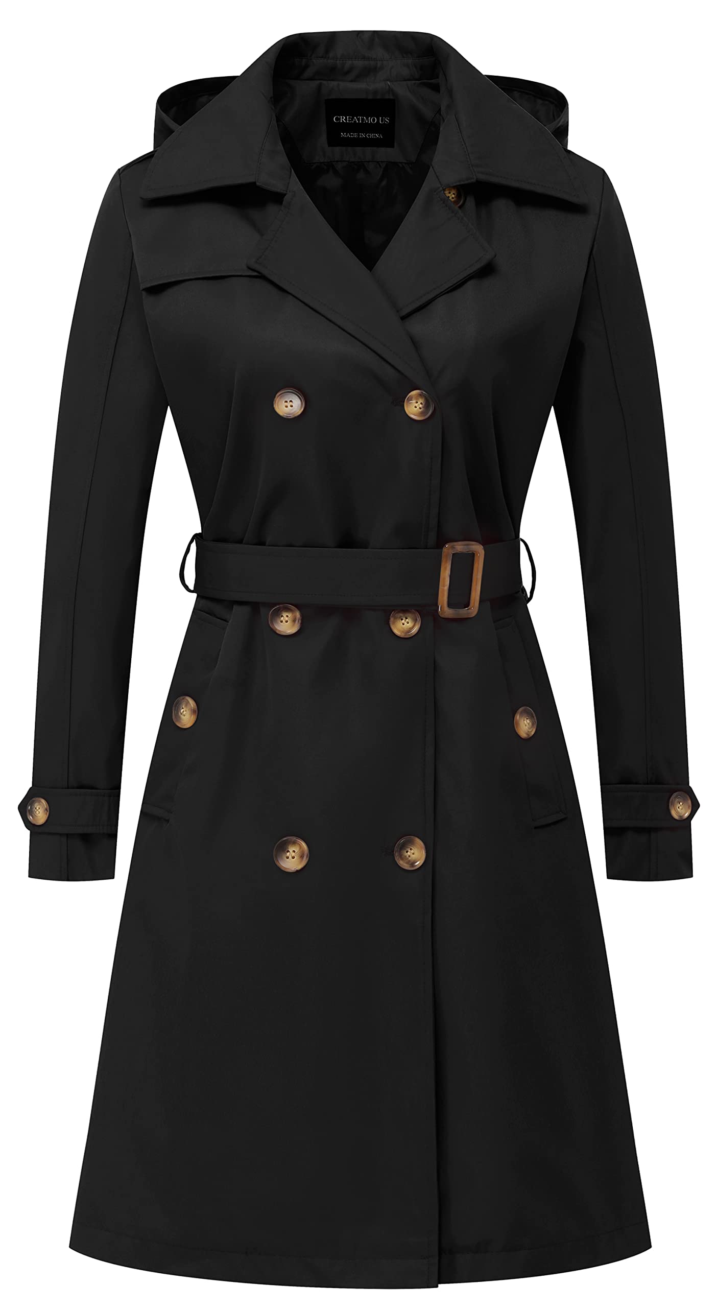 CREATMO Long Trench Coat