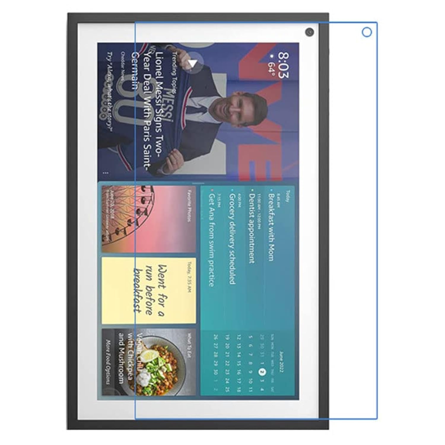 Für Amazon Echo Show 15 Screen Protector Full Coverage gehärtetes Glas（Amazon Echo Show 15，2PSC）