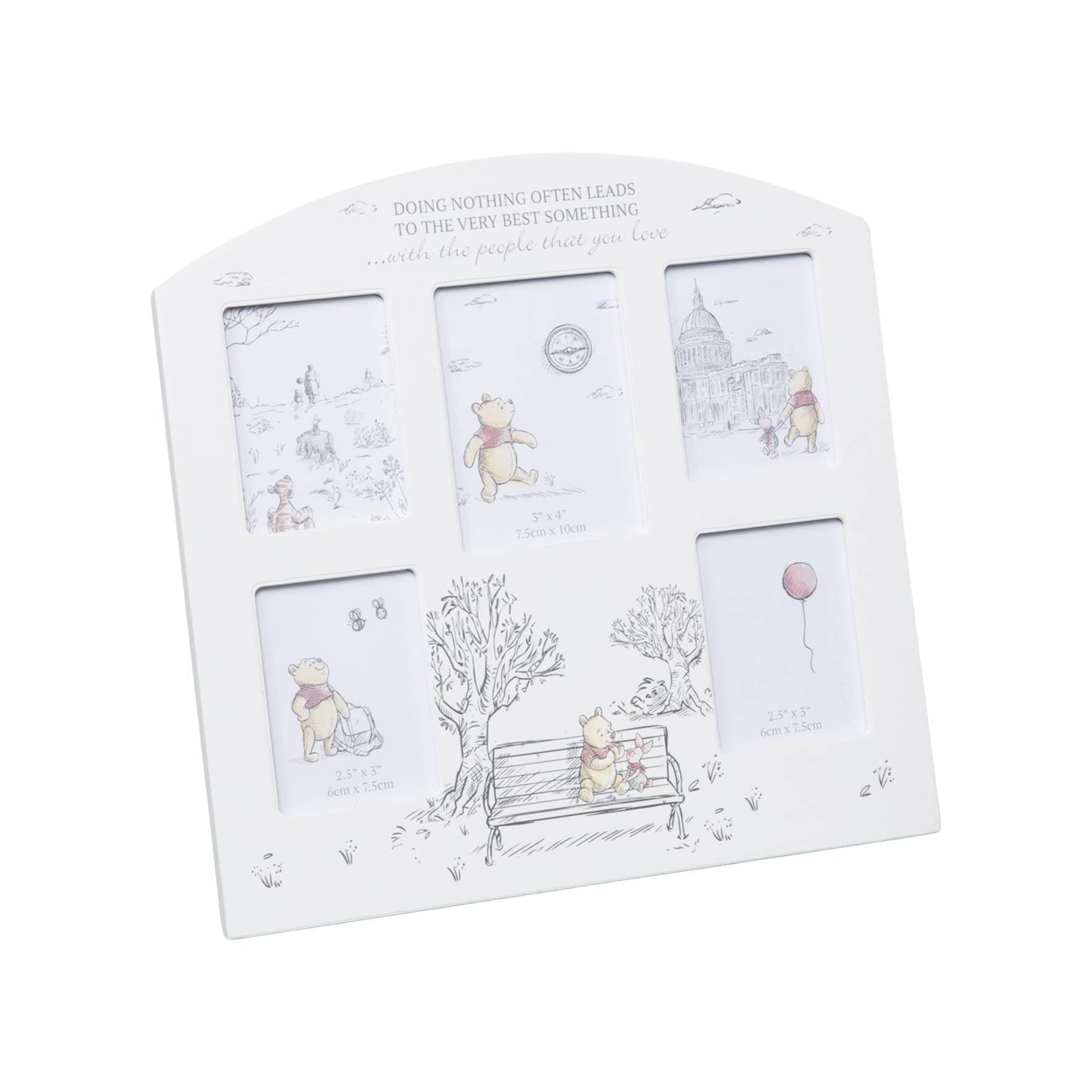 くまのぷーさん　フォトフレーム フォトフレーム ブルー×フルカラー 風船 〈くまのプーさん