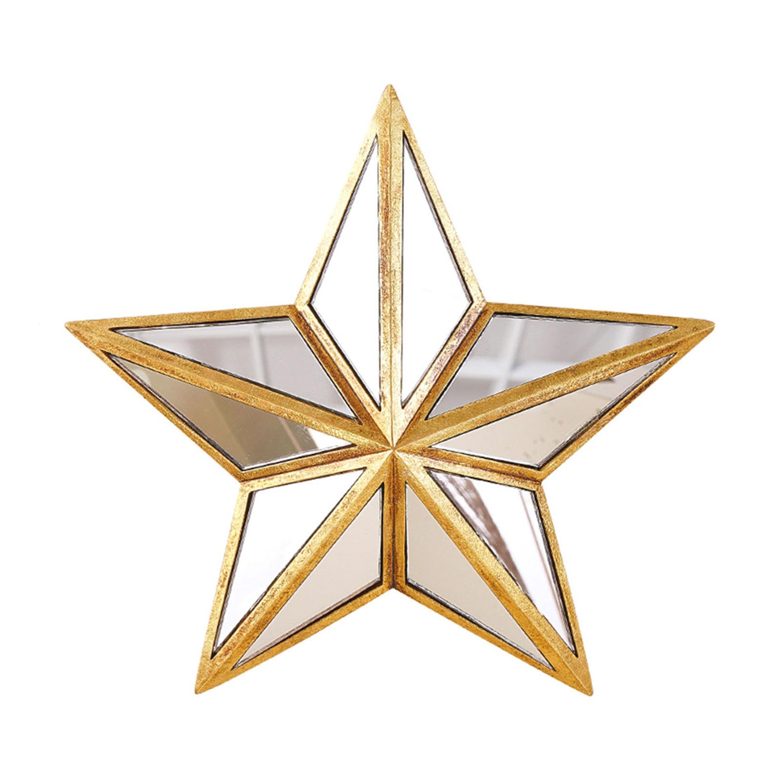 JIAPIKA Resin Pentagrams Statue Wall Mirrour Decors Decorative Mirrour Wall Decors Mounted Mirrours Decorations Home Decorations Mounted