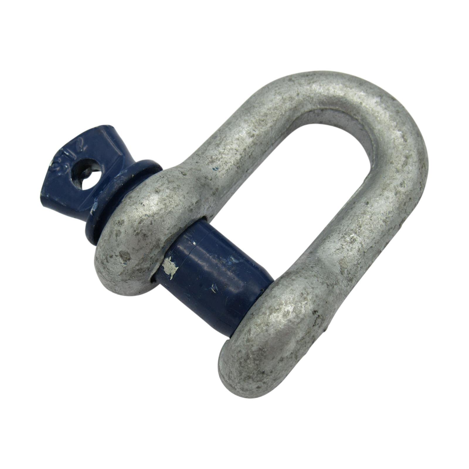 Secure Fix Direct Galvanised Lifting Dee Shackle Screw Pin 13.5 Ton (13.5T D Towing Rigging)