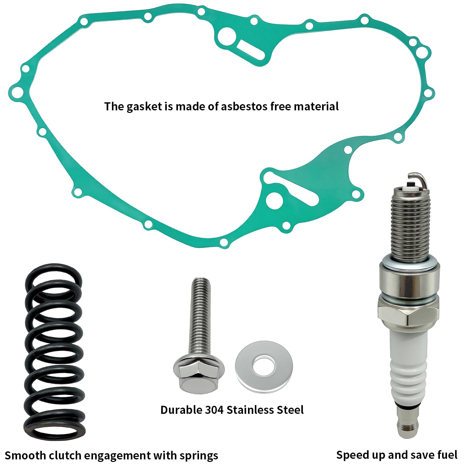 Kit d'embrayage robuste avec ressorts et joint de couvercle compatible avec Yamaha Raptor 700 700R 2006-2023