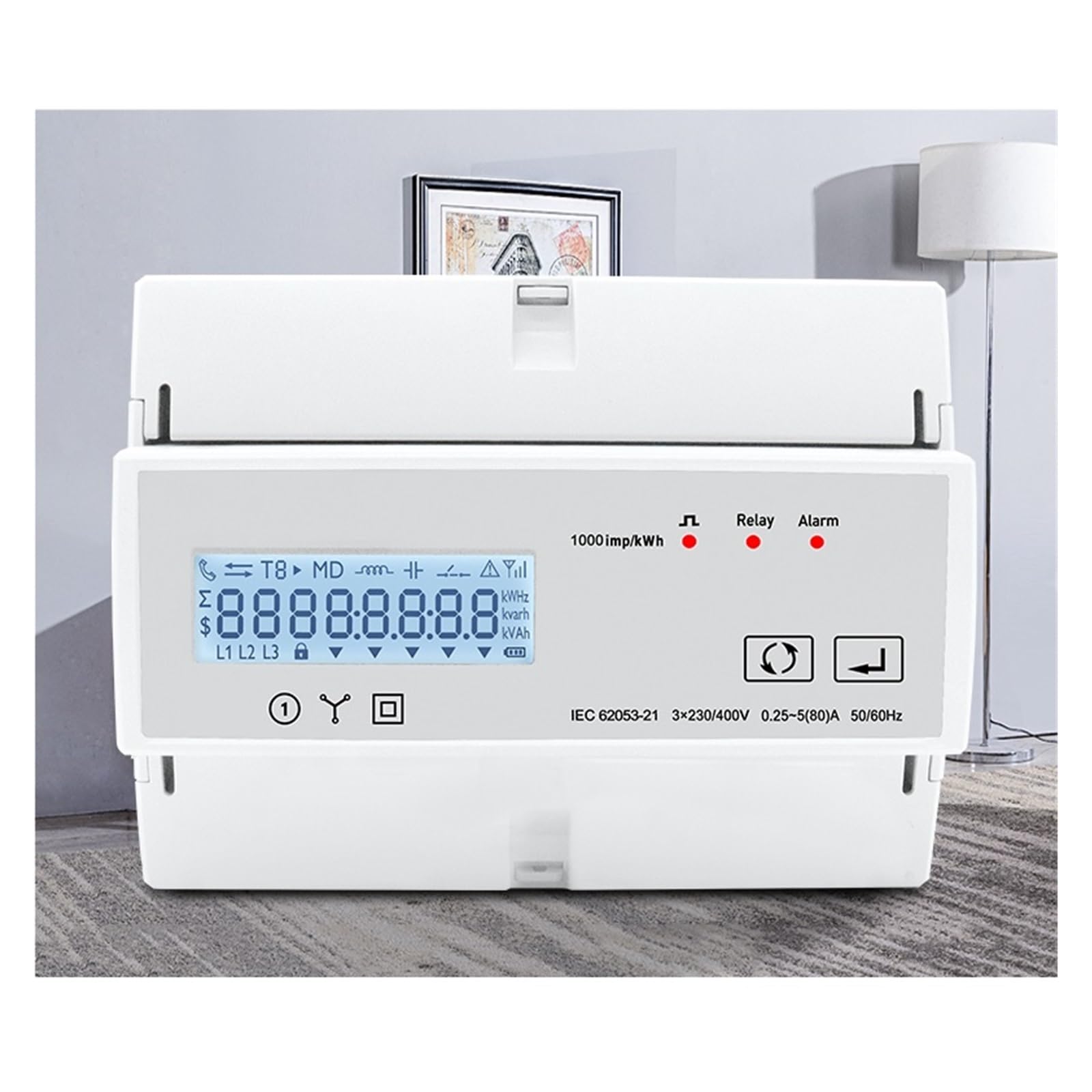 Monitoraggio Dell'Energia del Contatore Intelligen Smart Life TUYA Contatore di Energia Trifase Timer Misuratore di Potenza WiFi