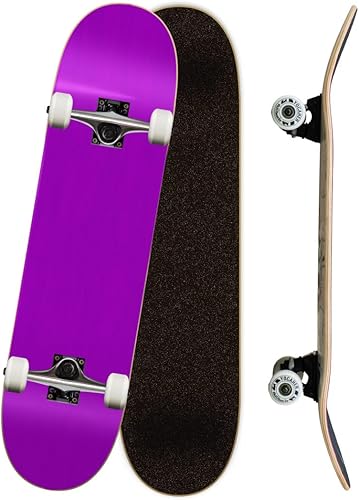 Yocaher. Monopatín blanco de 7,75 pulgadas.