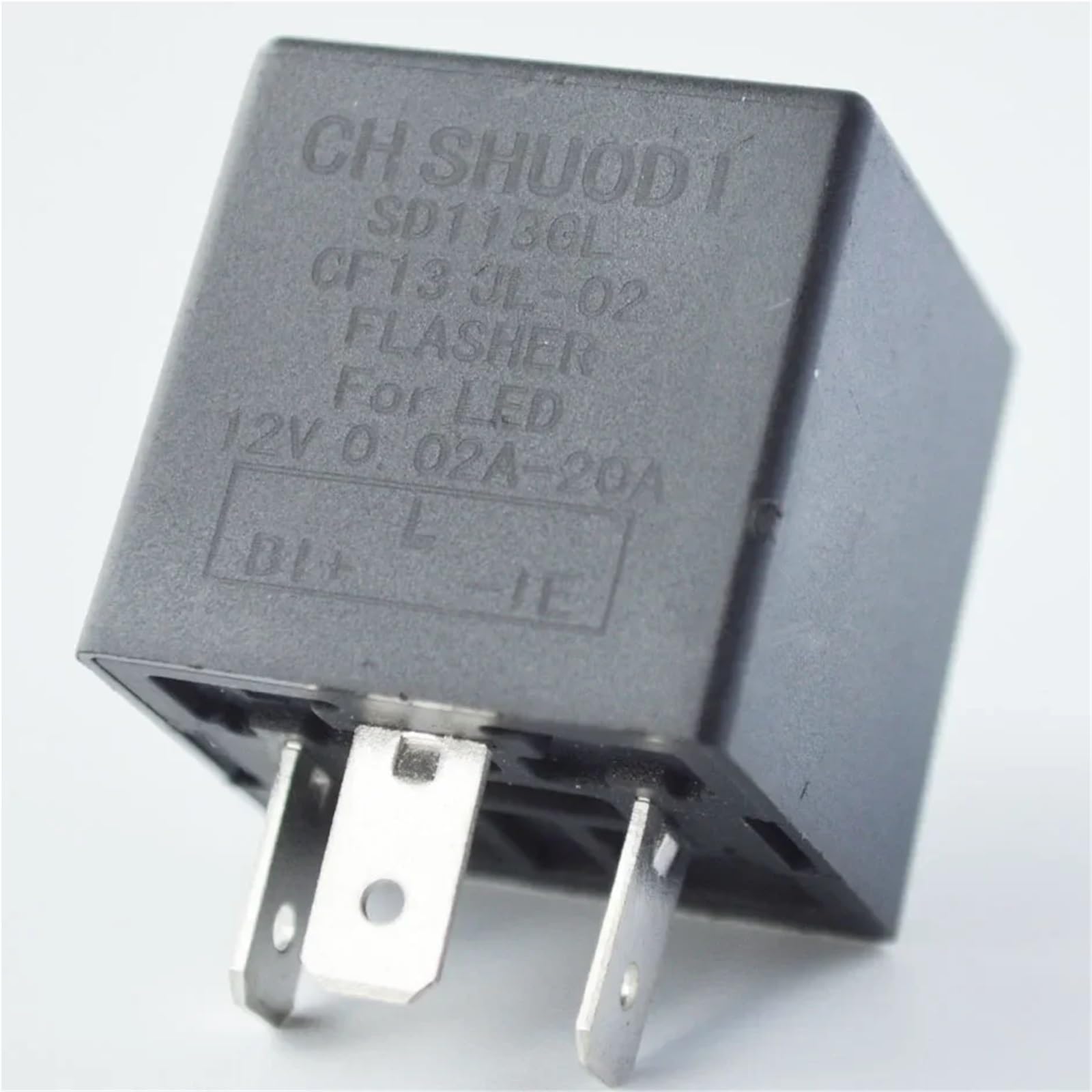 Misura per auto 3-Pin CF13 JL-02 0.02A 20A 12V Relè lampeggiante per LED Fix Indicatori di direzione Hyper Flash 3 Pin(5 PCS Relay)