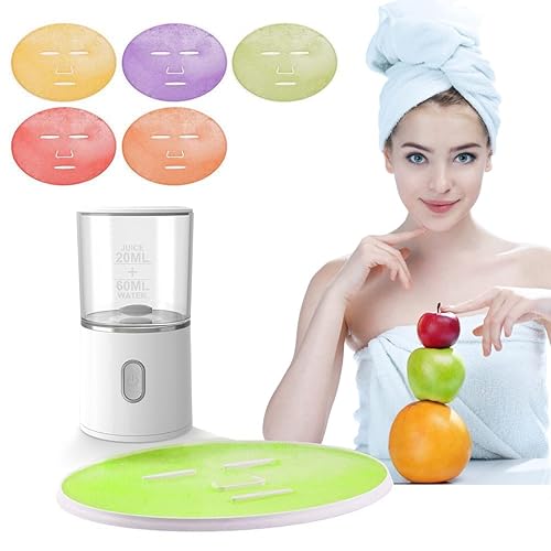 Miniatura 7 de Máquina de máscara facial, fabricante de mascarillas multifunción de frutas naturales, vegetales, colágeno, crema, máquina recargable por USB,