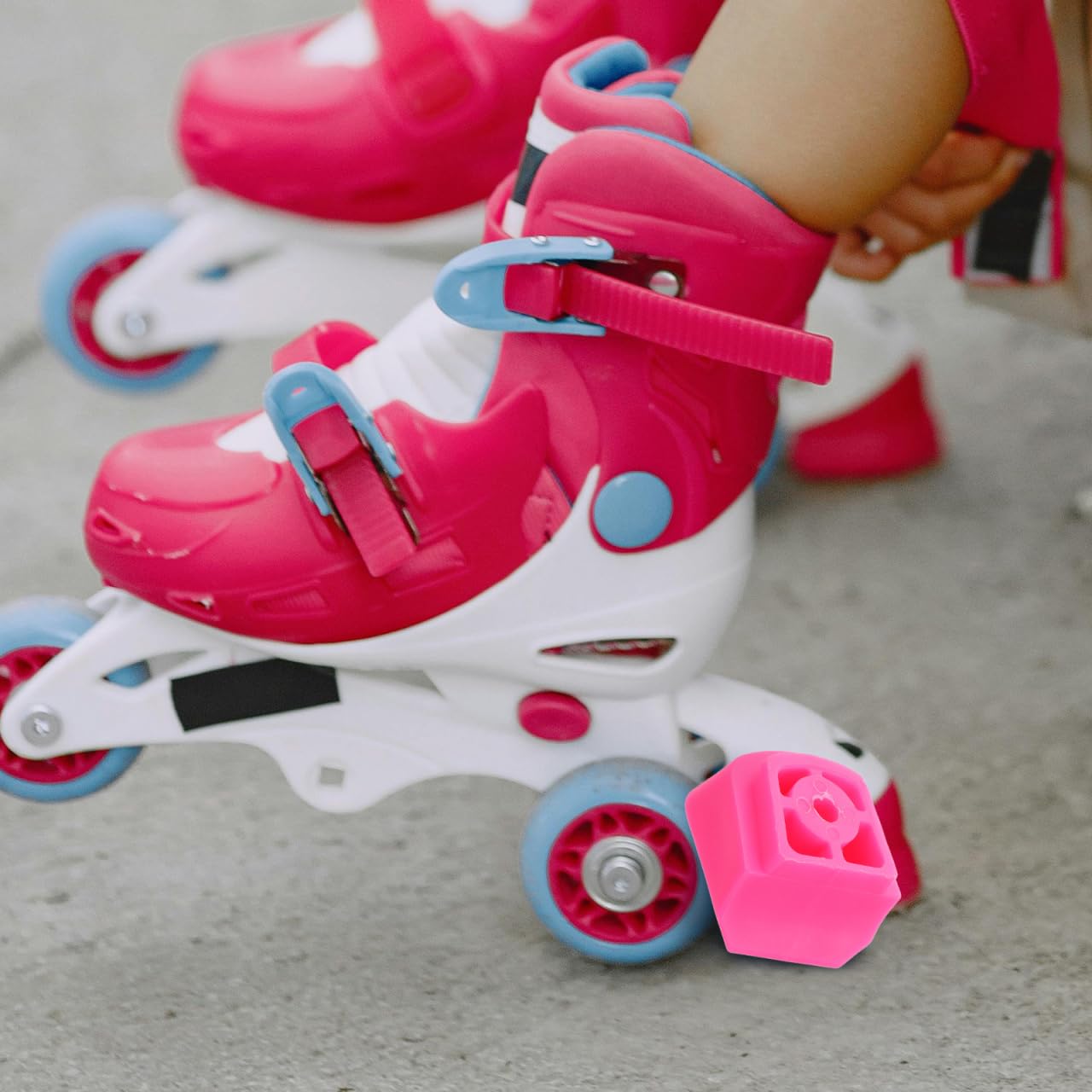WOONEKY Bloque De Freno Universal para Patines Infantiles Patines En Línea Pastillas De Goma Antideslizantes para Frenado Seguro Fácil Instalación Y Resistente Al Desgaste