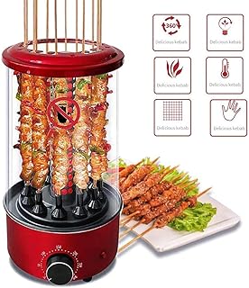 review BOYZ Electric Barbecue Grill Outdoor Household Smokeless Barbecue Artifact 360 ° Automatic Rotation Portable Can accommodate 2 to 3 People,Ideal for Family, Party