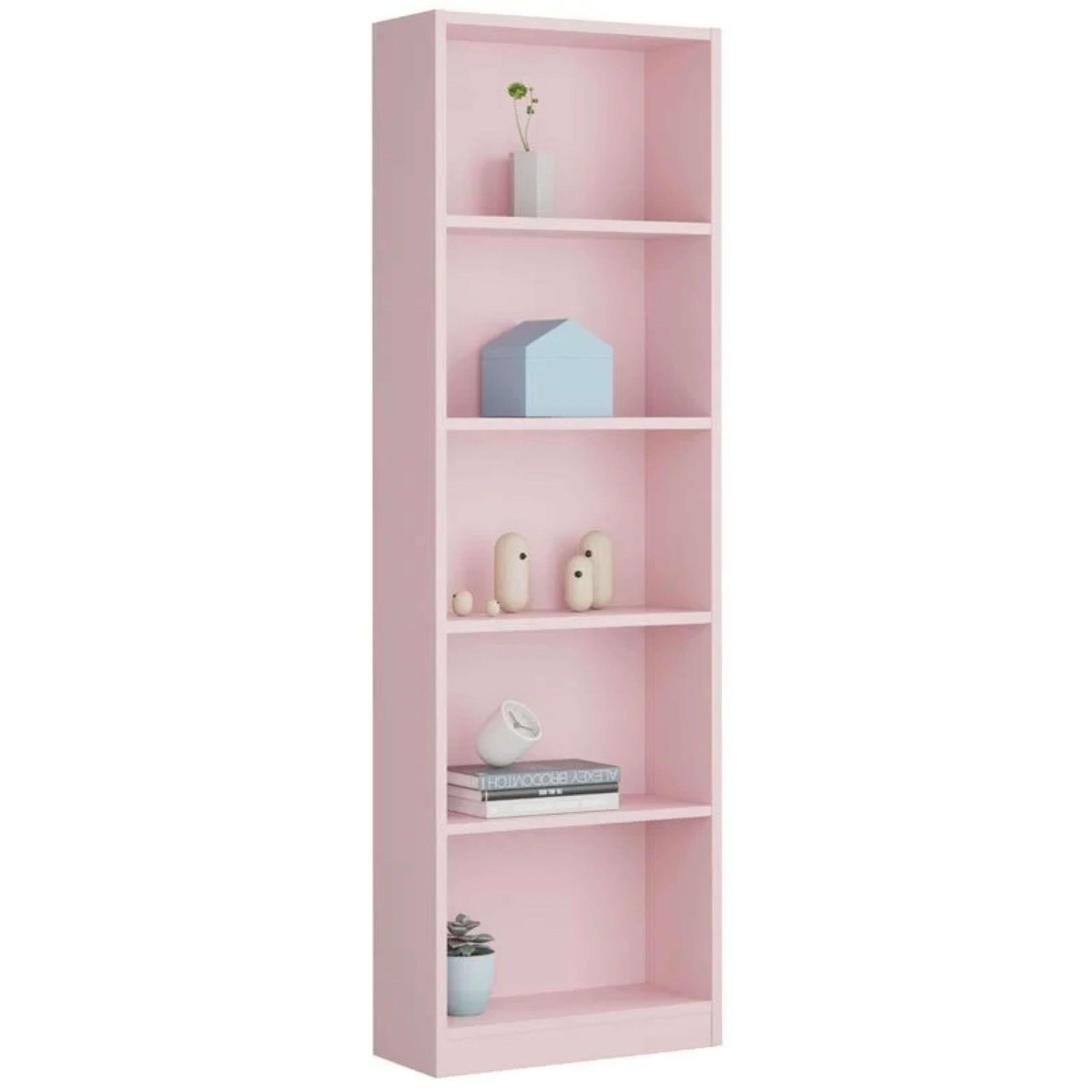 Miroytengo Pack Habitación Juvenil Infantil Rosa Gris Blanco Alpes (Cama Nido + Estante + Armario + Escritorio + estantería) con Somieres